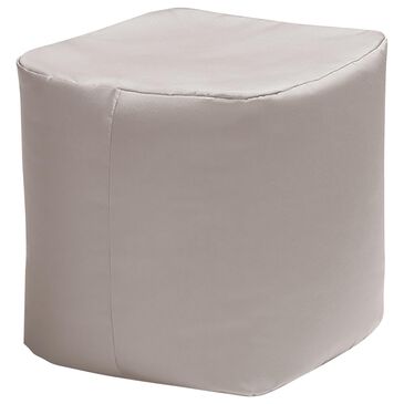 Jaxx Sacks Luckie Patio Bean Bag Ottoman in White, , large