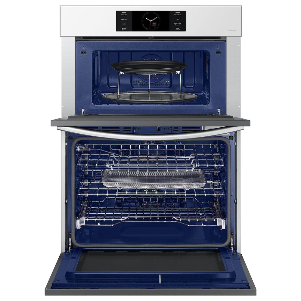 Samsung Bespoke 2-Piece Kitchen Package with White Bespoke 30" Combination Wall Oven and Stainless Steel 30" Gas Cooktop, , large