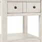 Waltham Madison County End Table in Vintage White, , large