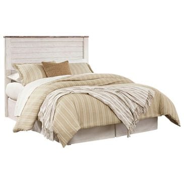Ashley Willowton Full/Queen Panel Headboard in White Washed, , large