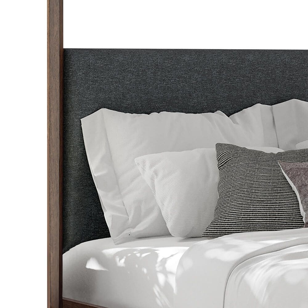 Ashley Dilenno Queen Canopy Bed in Dark Brown, , large