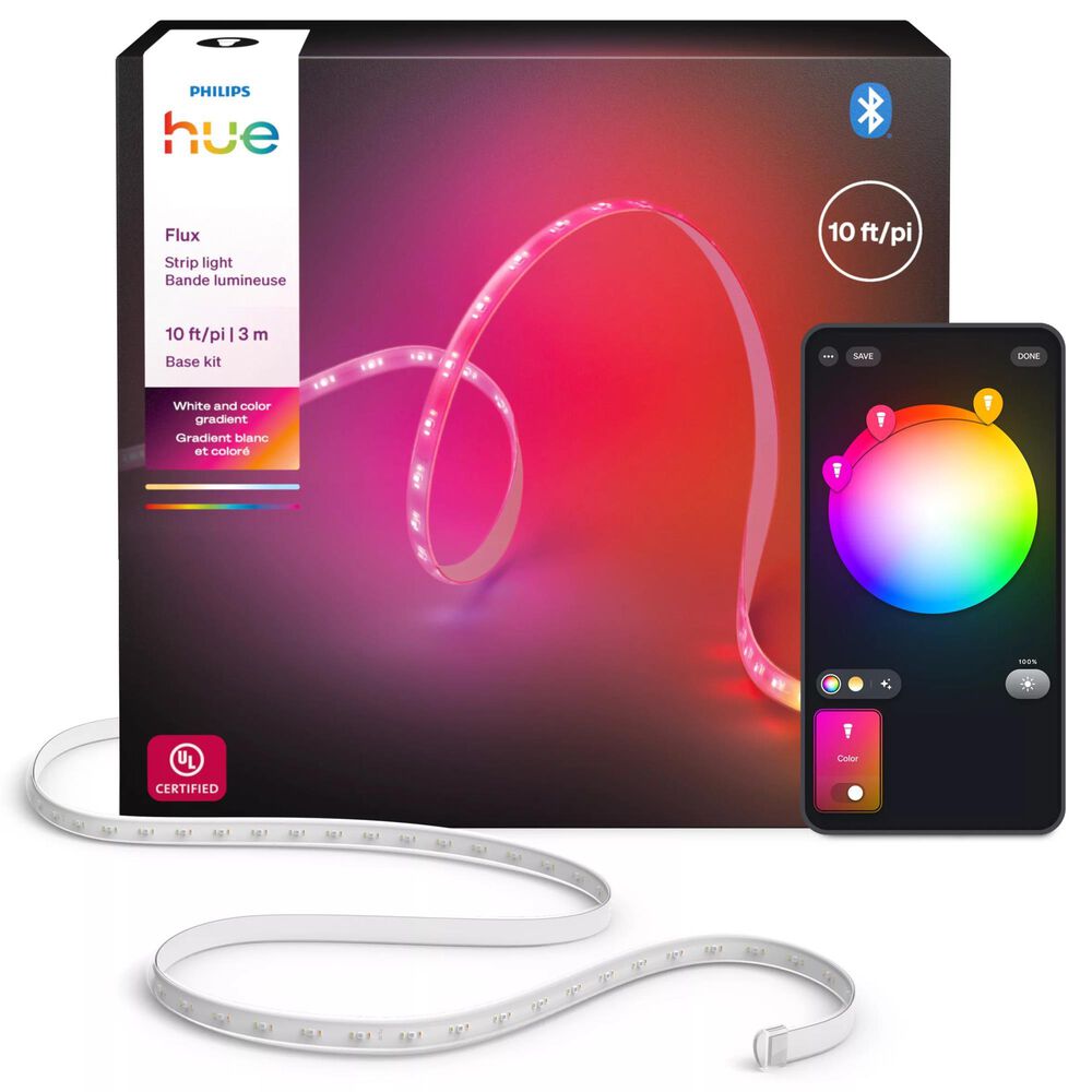 Phillips Hue 10' Flux Light Strip in Multicolor, , large
