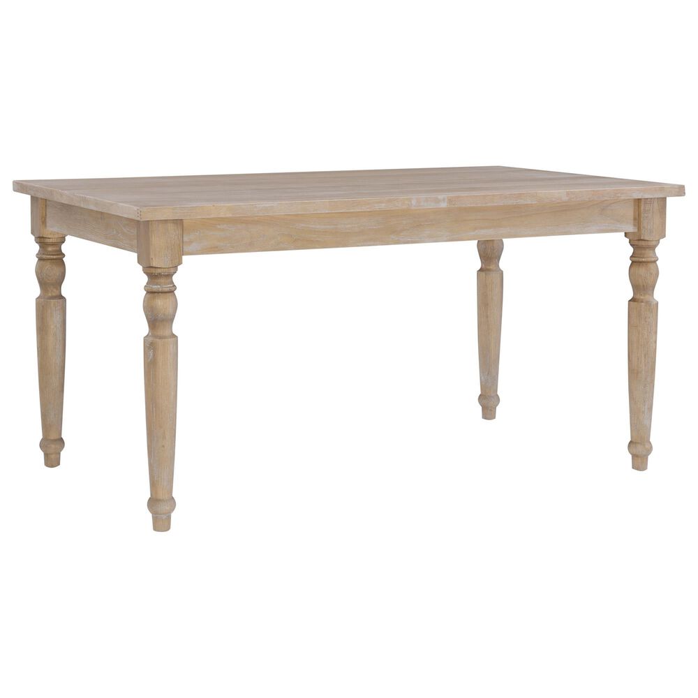 Linon Home Decor Avalon Dining Table in Light Natural Brown - Table Only, , large