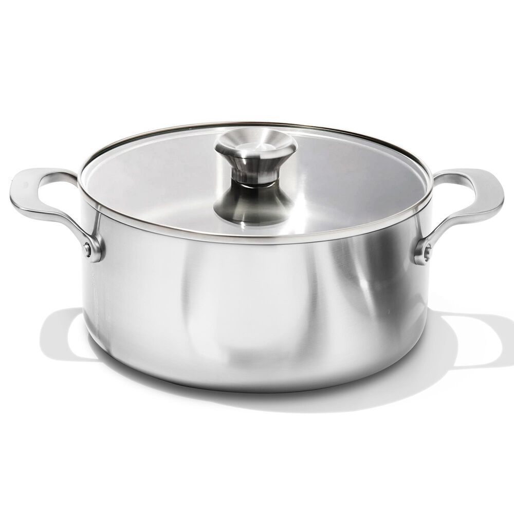 Green Pan Mira 5.2-Quart Covered Casserole with Lid in Stainless Steel, , large