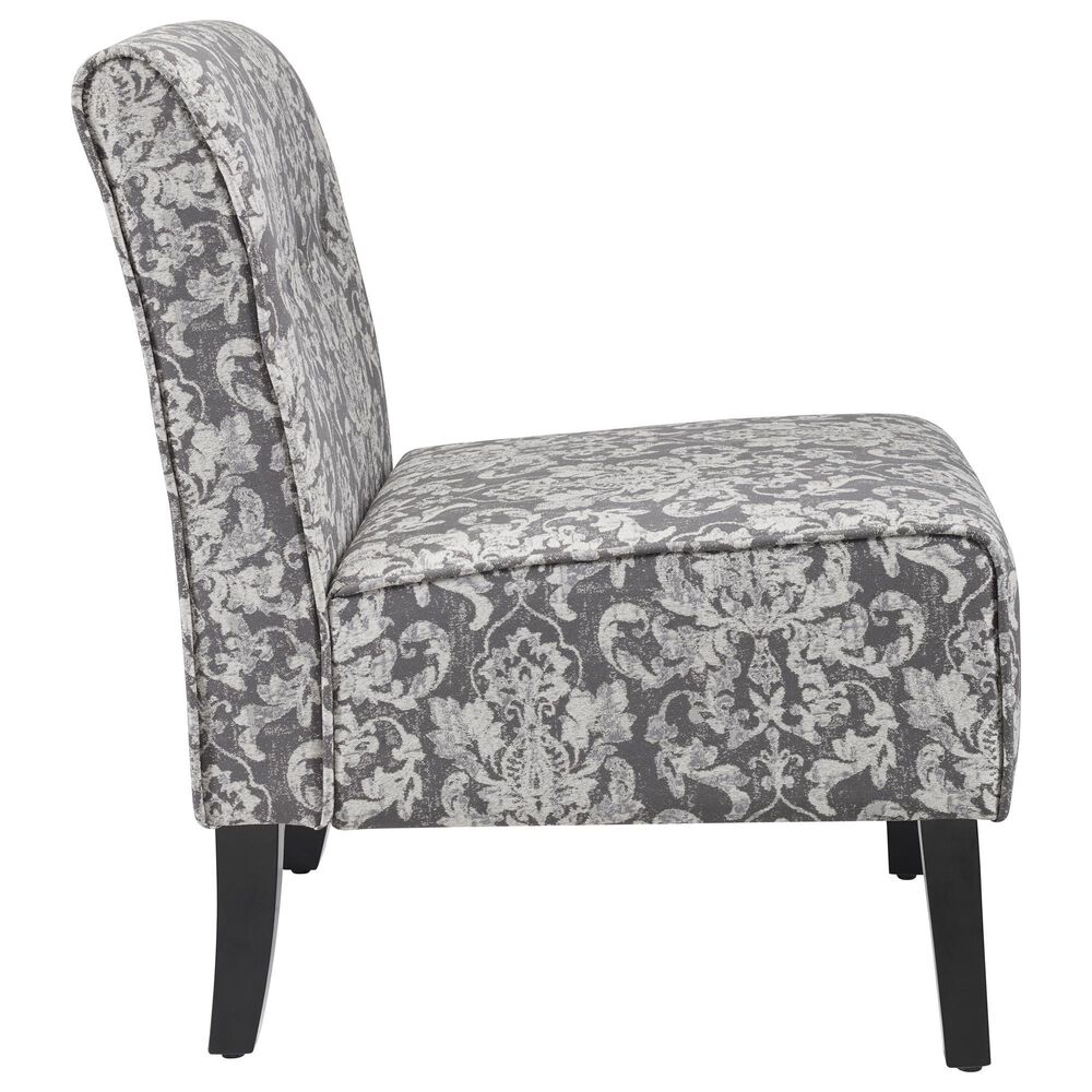 Linon Home Decor Coco Accent Chair in Gray, , large