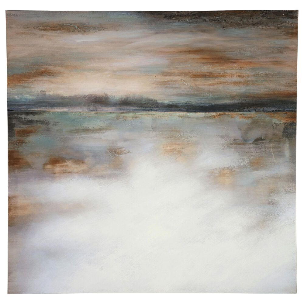 Ashley Weatheridge 35.63&quot; x 35.38&quot; Wall Art in Orange and Gray, , large