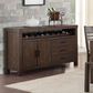 Frankfurt Furniture Rustic Sideboard in Brown Wire Brushed, , large