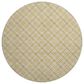 Dalyn Rug Company Soft Essentials Plaid Gold 8" Round Indoor/Outdoor Area Rug, , large