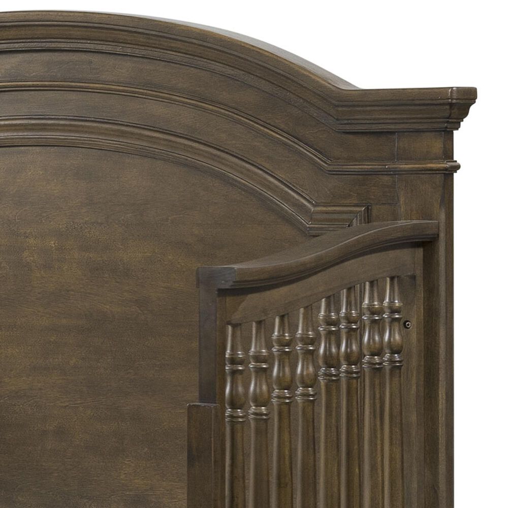 Eastern Shore Olivia Curved Top 4-In-1 Crib in Rosewood, , large