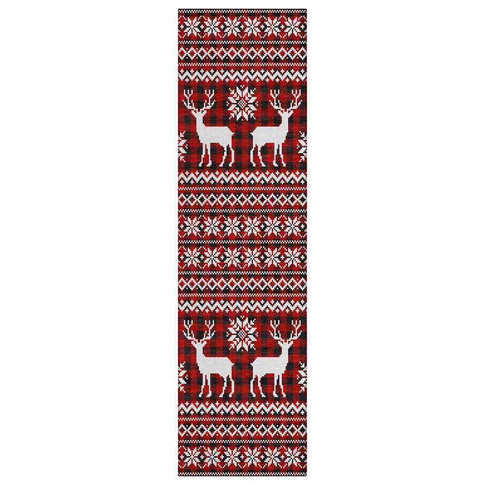Dalyn Rug Company Wonderland WN28 2"3" x 7"6" Red Indoor/Outdoor Runner, , large