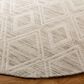 Safavieh Marbella Geometric 6" Round Light Brown and Ivory Area Rug, , large