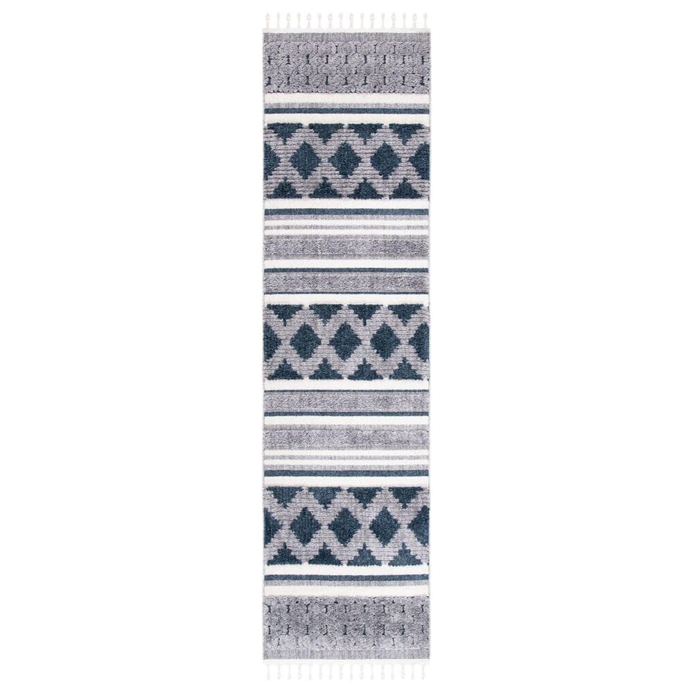 Safavieh Marrakesh MRK515B 2"2" x 6" Ivory and Blue Runner, , large