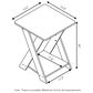 HOMLUX End Table in French Oak and Black, , large