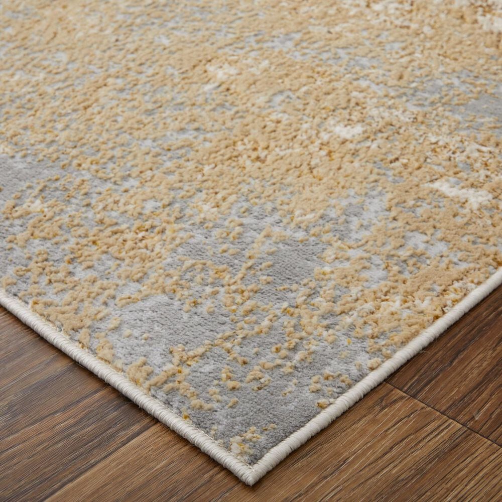 Feizy Aura 10&#39; x 13&#39;2&quot; Gold and Gray Area Rug, , large