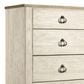 Ashley Willowton 5 Drawer Chest in White Washed, , large
