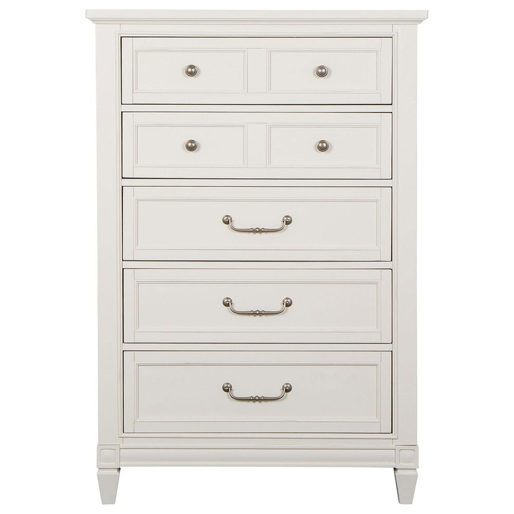 Nicolette Home Willowbrook 5-Drawer Chest in Egg Shell White, , large