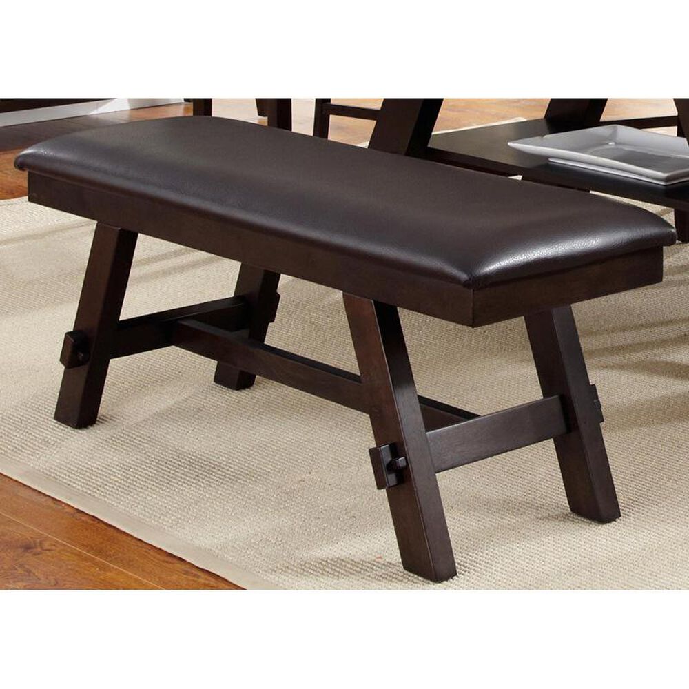 Belle Furnishings Lawson Dining Bench in Dark Espresso, , large