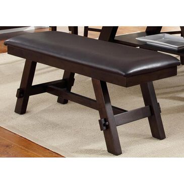 Belle Furnishings Lawson Dining Bench in Dark Espresso, , large