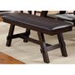Belle Furnishings Lawson Dining Bench in Dark Espresso, , large