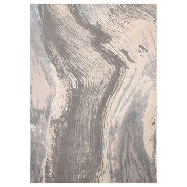 Feizy Rugs Azure 3"11" x 6" Gray and Silver Area Rug, , large