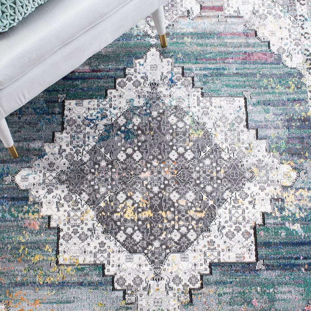 Safavieh Aria Southwestern 4&#39; x 6&#39; Ivory and Blue Area Rug, , large