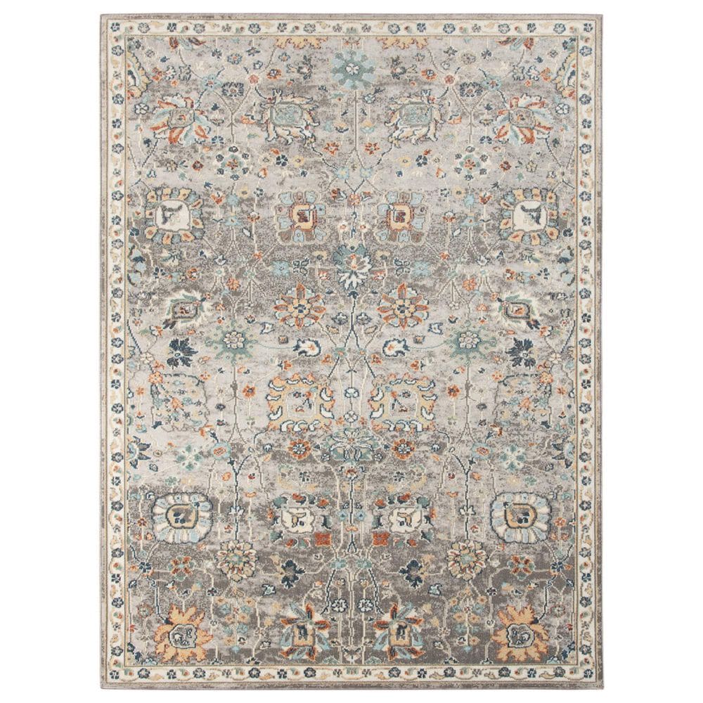 Amer Rugs Bohemian 7"9" x 9"9" Gray Area Performance Rug, , large