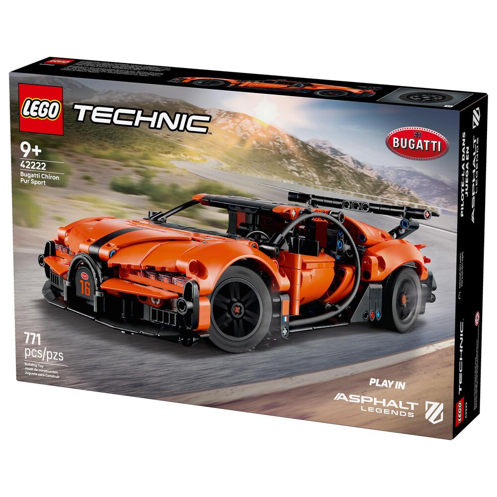 LEGO Technic Bugatti Chiron Pur Sport Hyper Car Building Set, , large