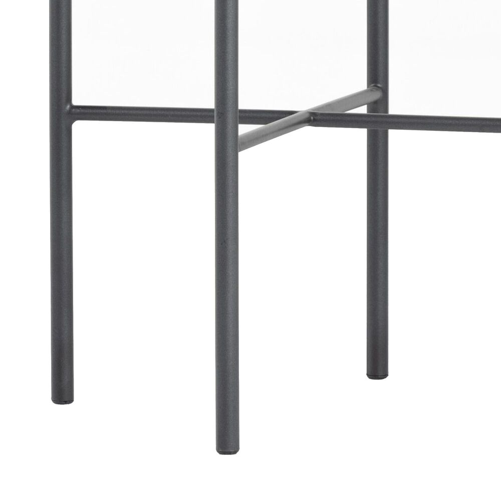 Four Hands Nocona Bar Stool with Speckled Hide Leather in Gunmetal, , large
