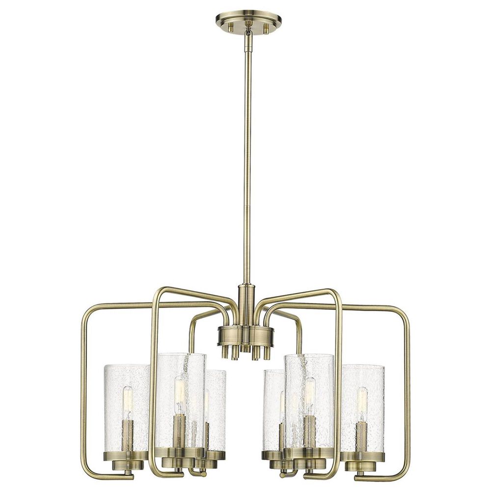 Golden Lighting Holden 6-Light Semi-Flush in Aged Brass, , large