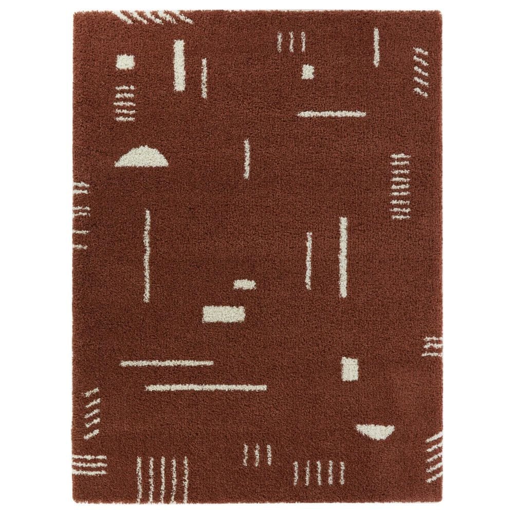 Balta Rugs Rupa 3090664 6"7" x 9" Rust Area Rug, , large