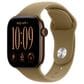 Apple Watch Series 12 (GPS) 42mm Dark Bronze Aluminum Case with Olive Sport Band - S/M and 2-Year AppleCare+, , large