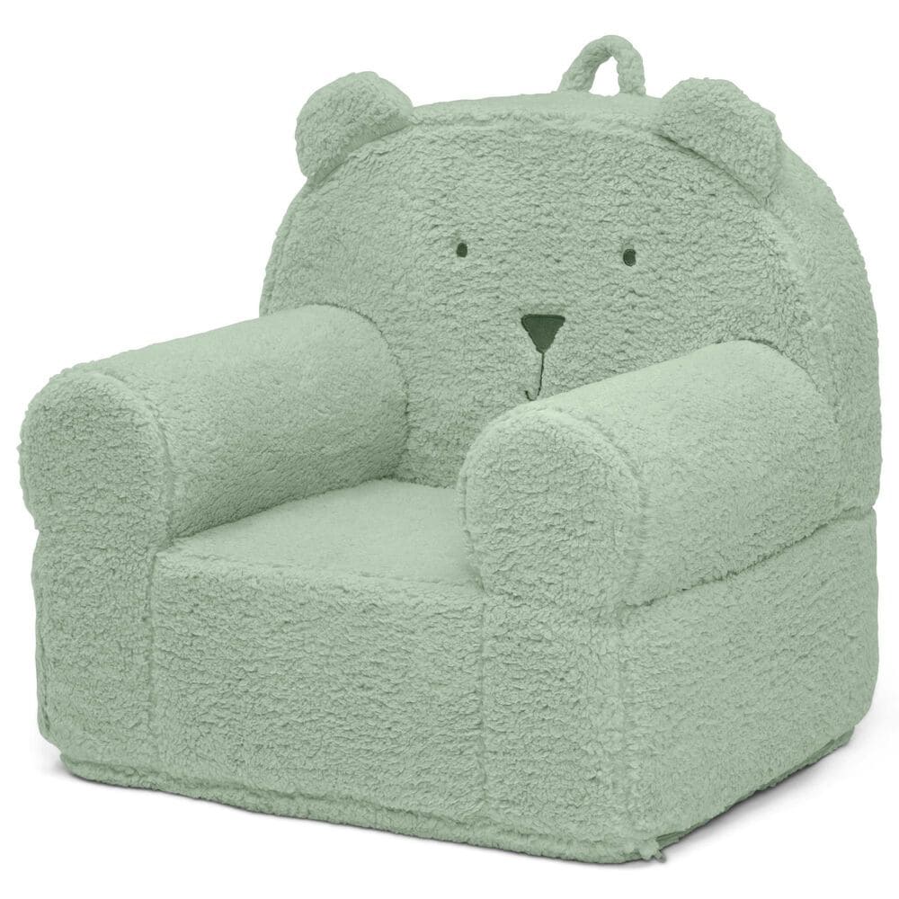 Delta Children Sherpa Bear Chair in Sage, , large