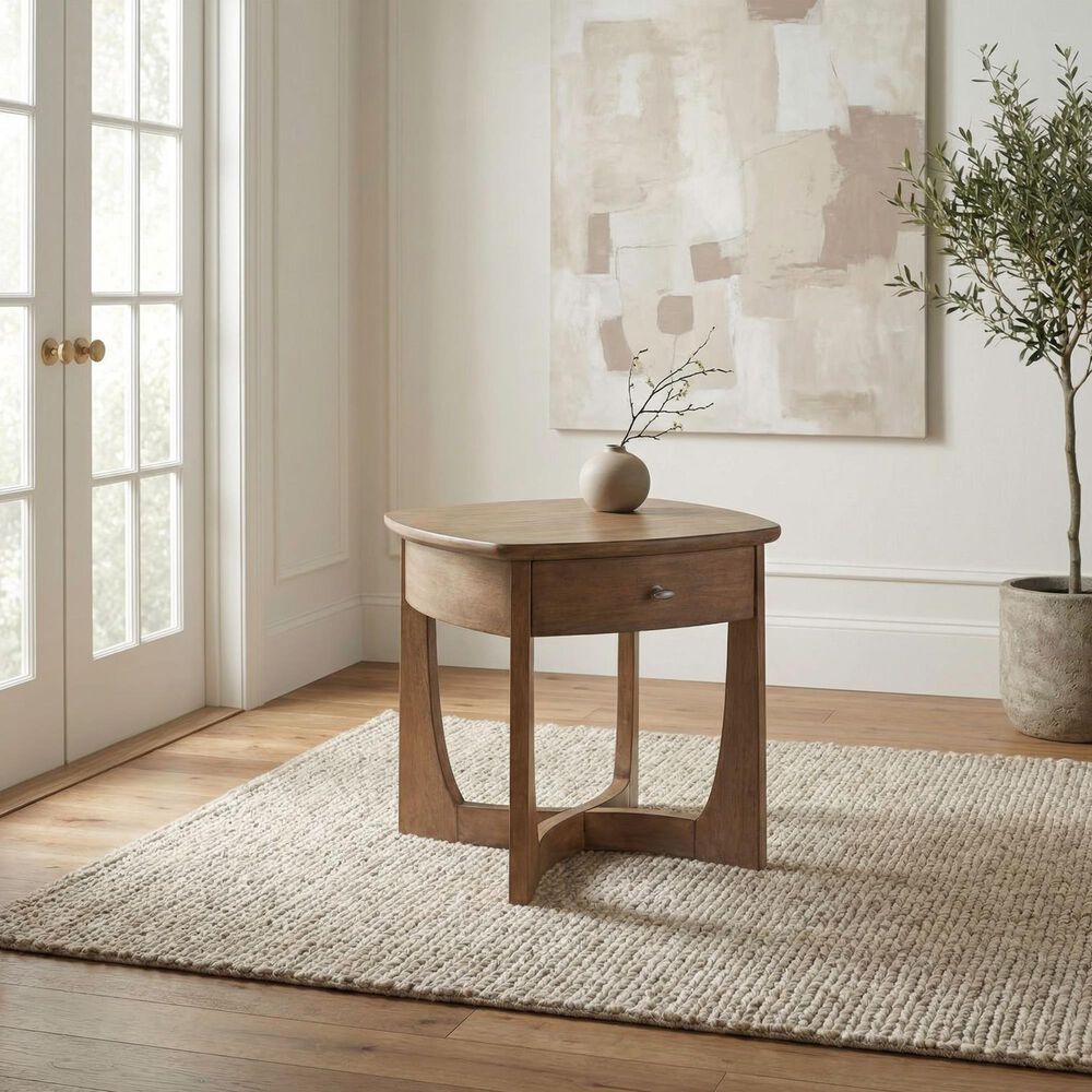 Belle Furnishings Bexley End Table in Tuscan Brown, , large