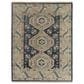 Feizy Fillmore 8" Round Blue and Ivory Area Rug, , large