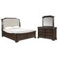 New Heritage Design Lyndhurst 3-Piece King Bedroom Set in Walnut Brown, , large
