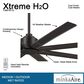 Minka-Aire Xtreme H2O 65" Indoor/Outdoor Ceiling Fan in Coal, , large