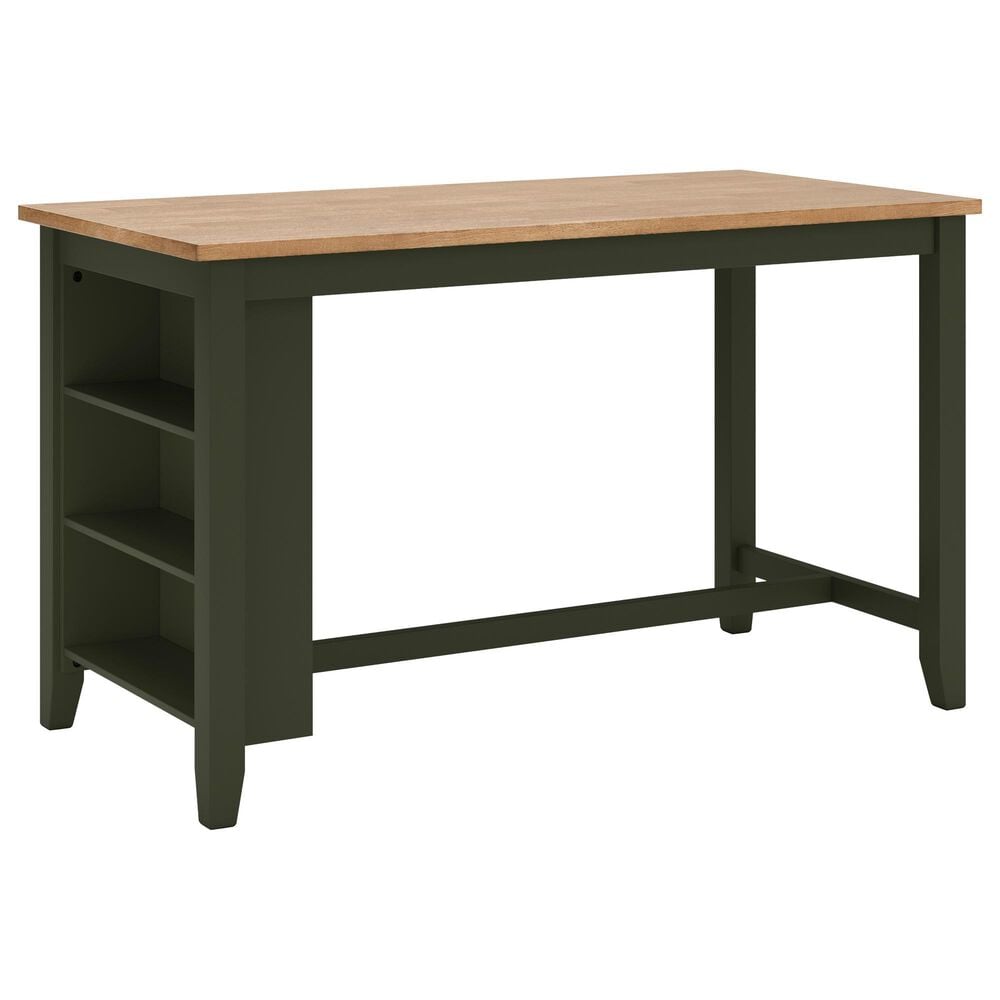 Ashley Gesthaven 5-Piece Counter Dining Set in Natural and Green , , large