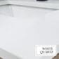Lexora Home Abbey 84" Double Bathroom Vanity in White Oak with 2 cm White Quartz Top and Rectangular Sinks, , large