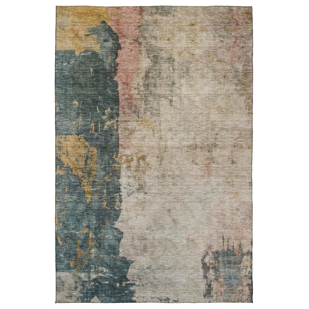 Dalyn Rug Company Nouveau NV15 5" x 7"6" Taupe Indoor/Outdoor Area Rug, , large