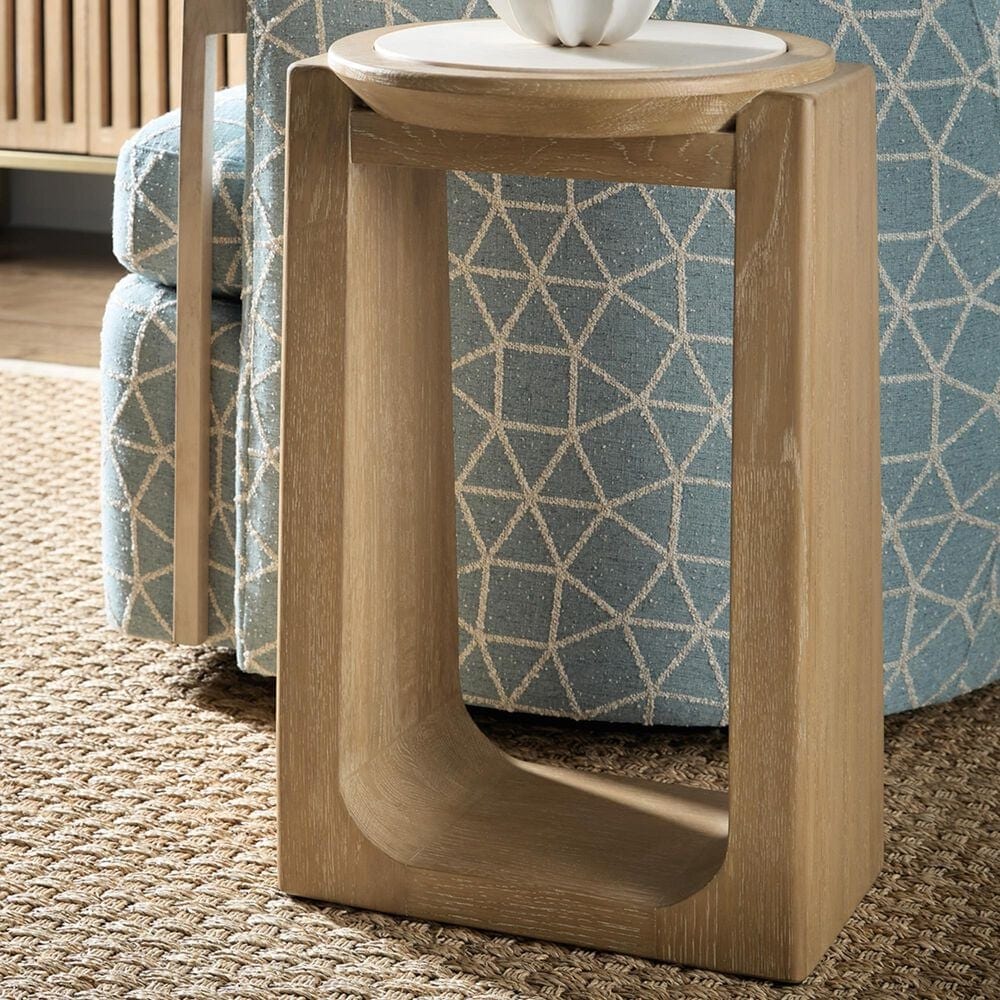 Hooker Furniture Commerce and Market Helena Spot Table in Desert Oak, Beige, Gray and Brown, , large