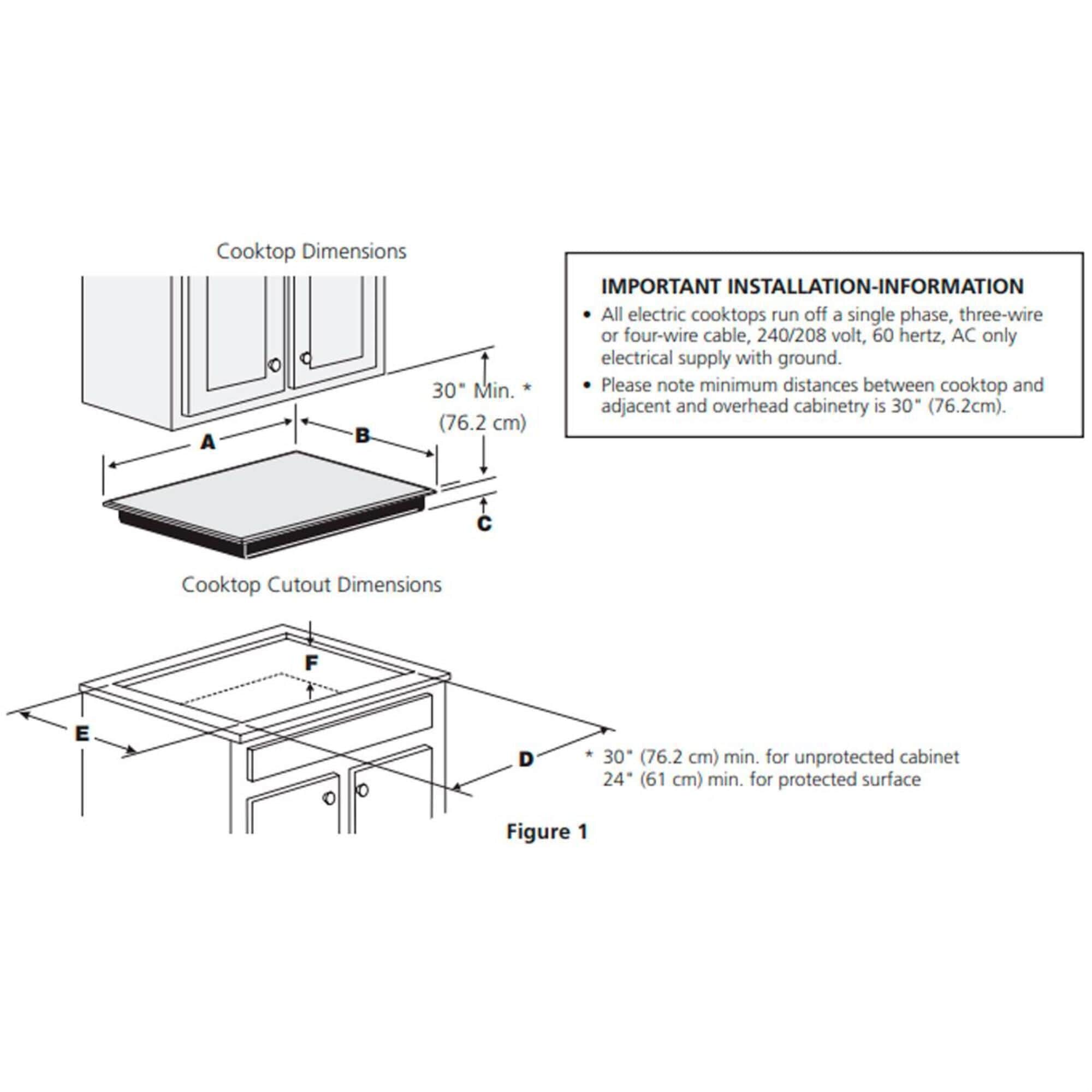 30 frigidaire electric cooktop