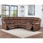 Steve Silver Rudger 3-Piece Manual Reclining Sectional in Chestnut, , large