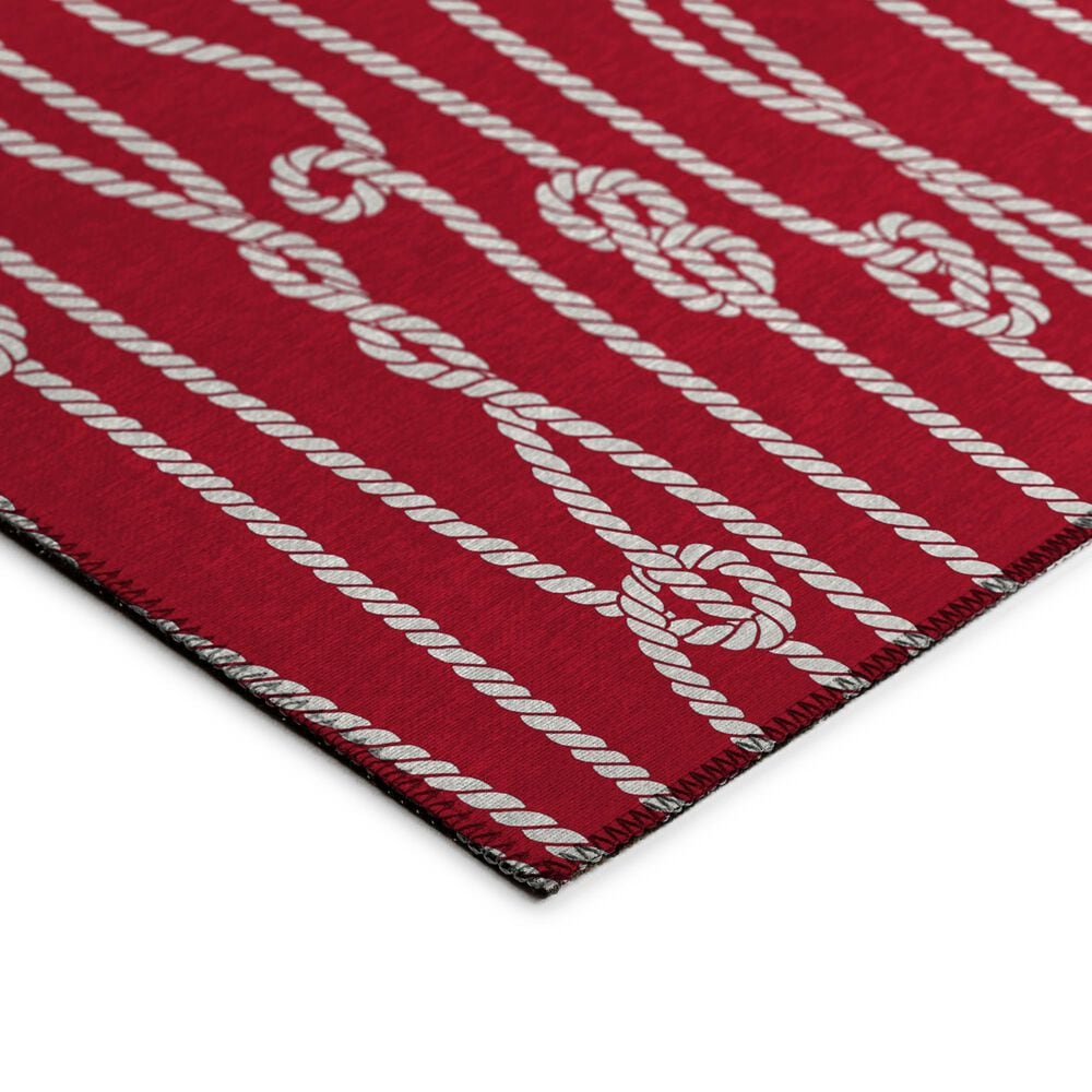Dalyn Rug Company Harbor Contemporary 6&#39; x 9&#39; Red Indoor/Outdoor Area Rug, , large