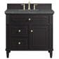 James Martin Vanities Lorelai 36" Single Vanity in Black Onyx with 3 cm Parisien Bleu Quartz Top, , large