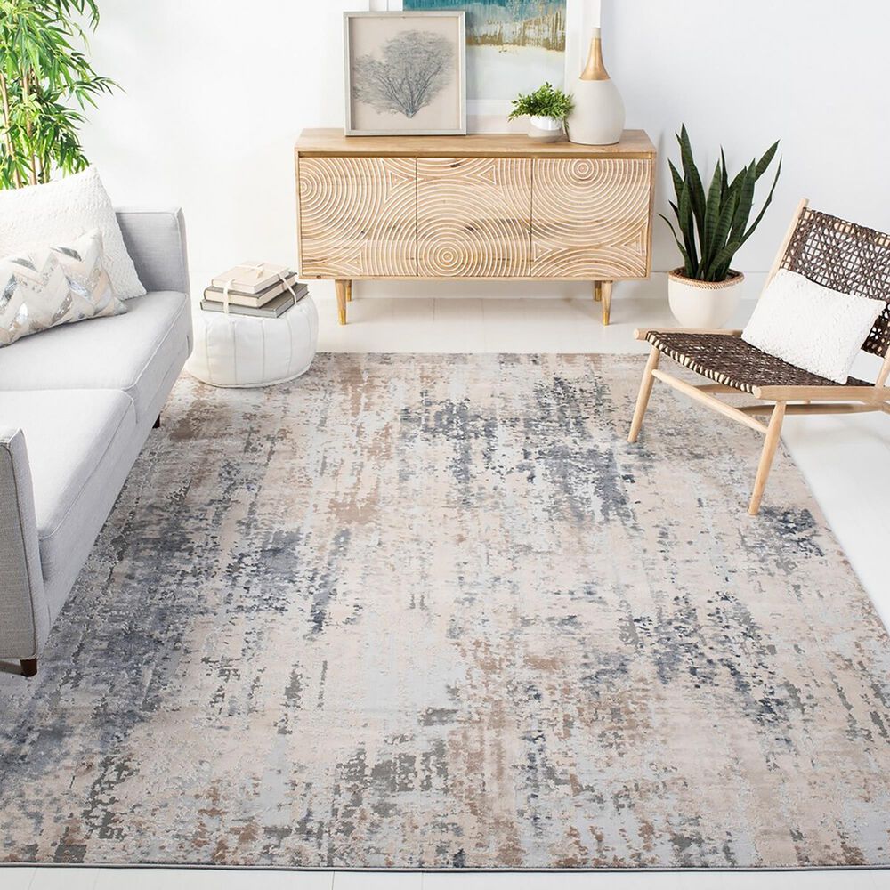 Safavieh Invista INV432A 9&#39; x 12&#39; Cream and Grey Area Rug, , large