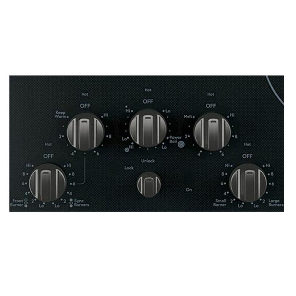 Cafe Electric Cooktop Knob in Brushed Black, , large