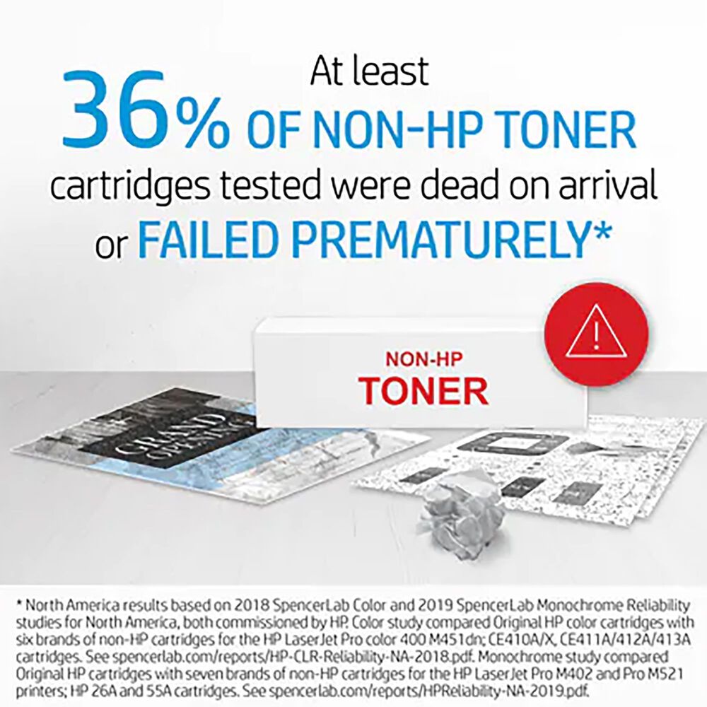 HP Black Original LaserJet Toner Cartridge &#40;1100 Page Yield&#41;, , large