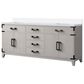 Lexora Home Laurel 72" Double Bathroom Vanity in White Oak with White Quartz Top and Rectangular Sinks, , large