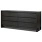 Four Hands Aramis 6 Drawer Dresser Only in Smoked Black Resawn, , large
