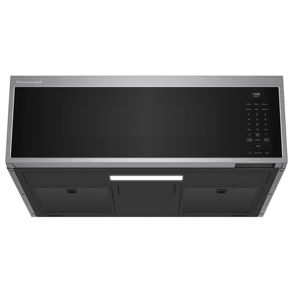 KitchenAid 1.1 Cu. Ft. Smart Low Profile Microwave Hood Combination in Fingerprint Resistant Stainless Steel, , large